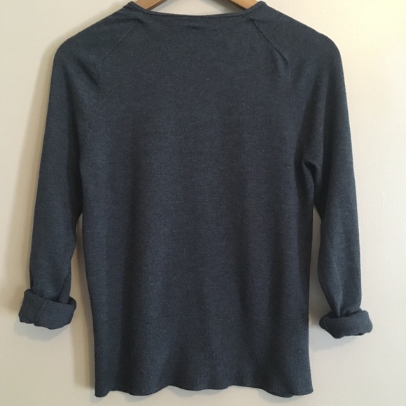 LOFT Charcoal Gray Cardigan - Picture 3 of 5